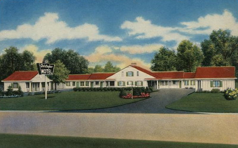 St. Cristopher Motel - Vintage Postcard (newer photo)
